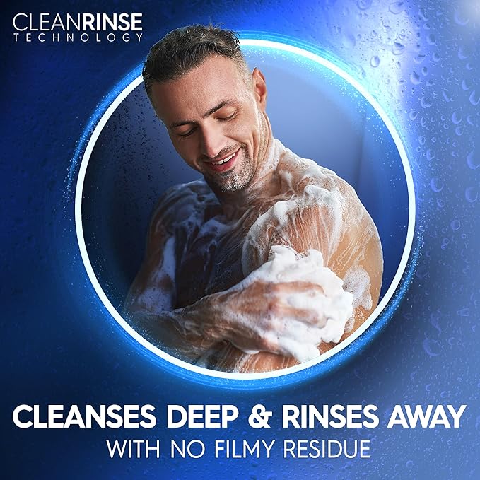 Dial Men 3 in 1 Body, Hair and Face Wash, Recharge, 32 Fl Oz, Cedar Leaf Scent, Cleanses Deep + Gentle on Skin with Clean Rinse Technology