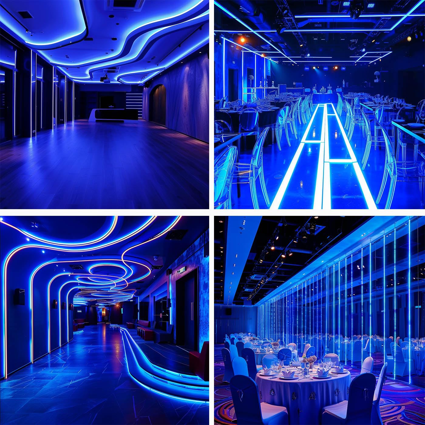 TOPAI 12V COB LED Strip Light Blue Waterproof IP65 16.4ft/5M 480LEDs/M Dotless High Density Self Adhesive Cuttable Flexibl LED Tape Light for Cabinet Home DIY Lighting Projects