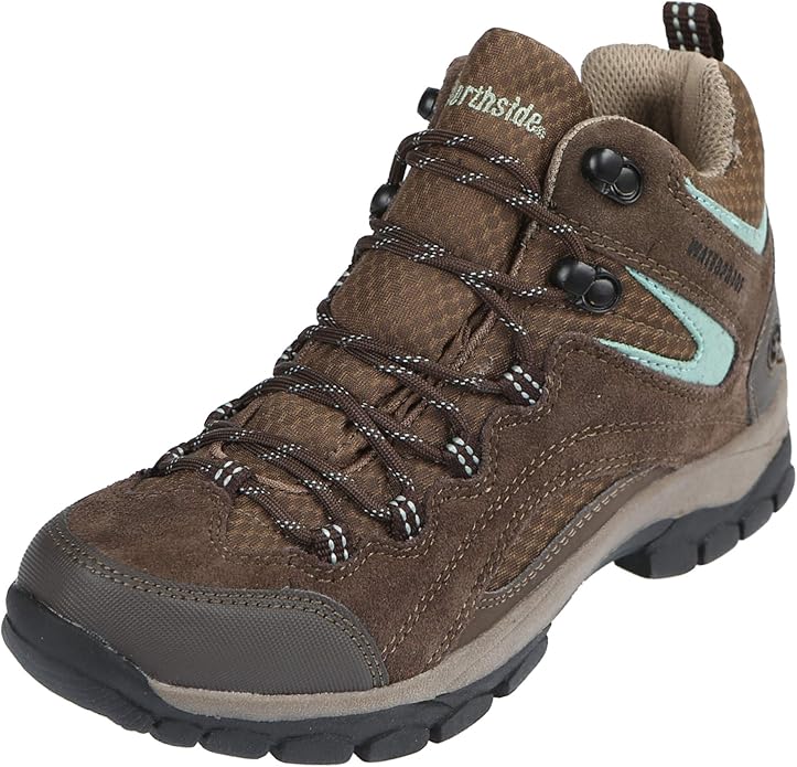 Northside Womens Pioneer Mid Leather Waterproof Hiking Shoe