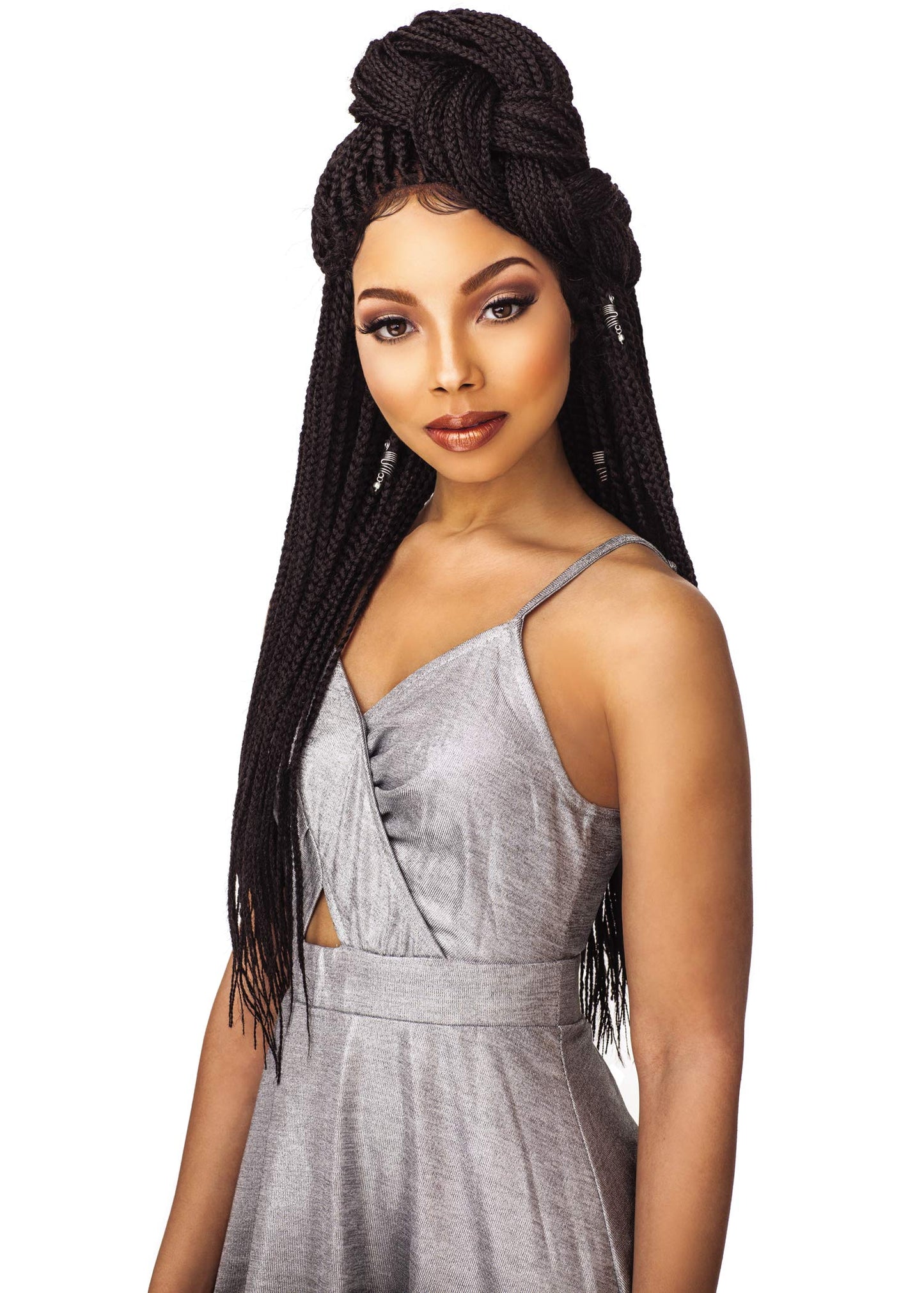 Sensationnel Cloud9 Swiss 4X4 Lace Parting Wig Small Size - BOX BRAID SMALL (1 [Jet Black])