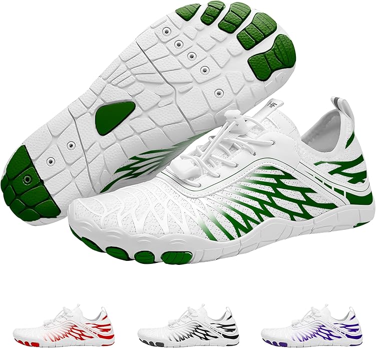 Hike Footwear HF Breathable Wide Toe Barefoot Shoes, Men Women, Non - Slip, Minimalist Athletic Footwear, Walking, Runnin...