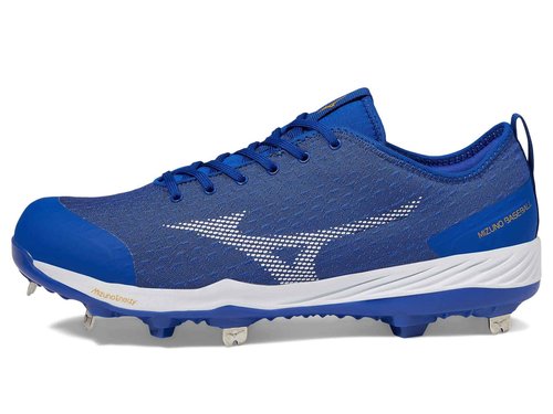 Mizuno Men's Dominant 4 Baseball Shoe, Royal-White, 11.5