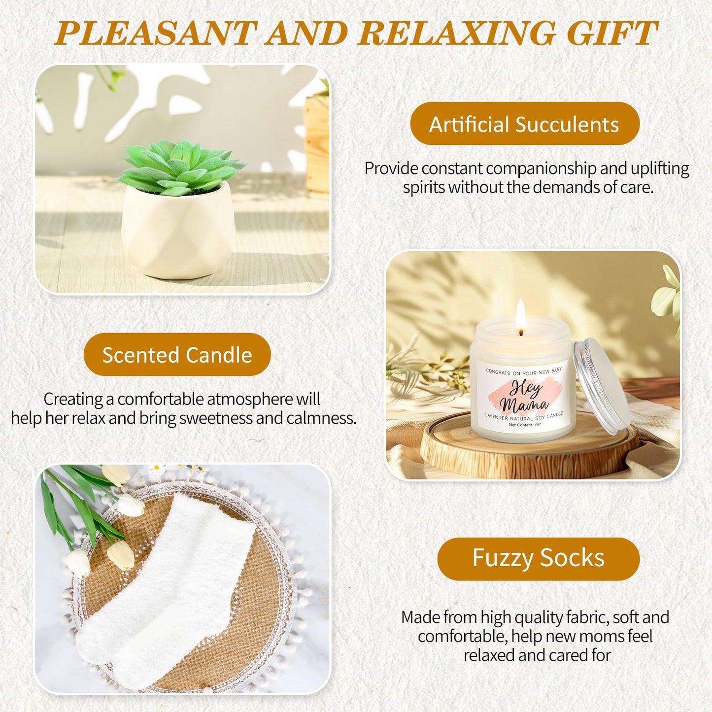 iAOVUEBY New Mom Gifts & Baby Girl Gifts, New Mom Care Package After Baby, Pregnancy Gifts for Expecting Mom to Be, Postpartum Gifts for Mom, First Time Pregnancy Birthday Christmas Gifts