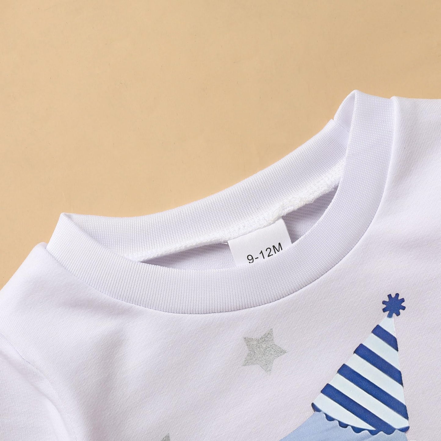 ZOELNIC 1st Birthday Clothes Boy Baby One Year Old Long Sleeve Shirt Pants Fall Winter Outfit (Blue, 12-18 Months)