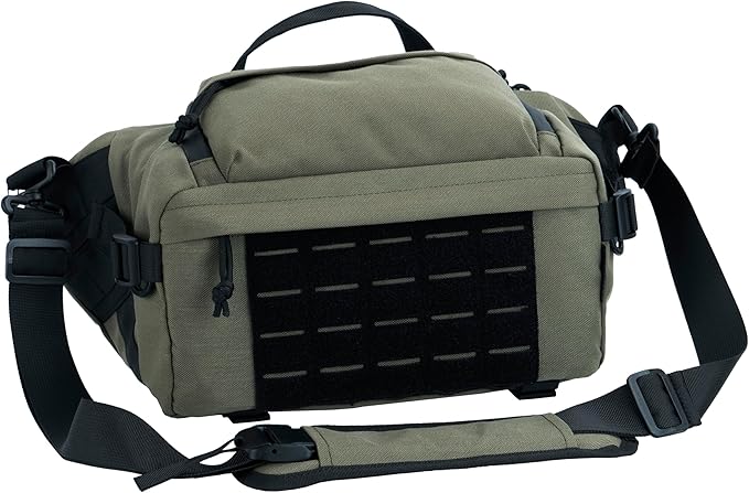 BACKFERRY Tactical Sling Backpack Crossbody EDC Pack MOLLE Satchel Bag for Travel, Work, Camping and Hiking 8Liter