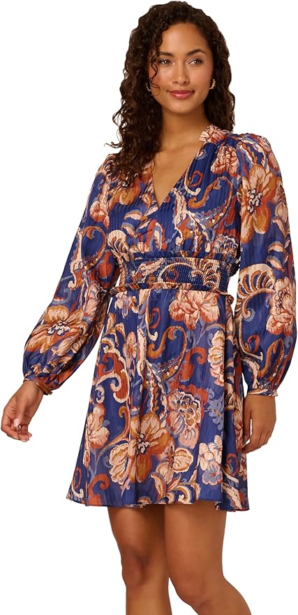 Adrianna Papell Women's Short Printed Dress