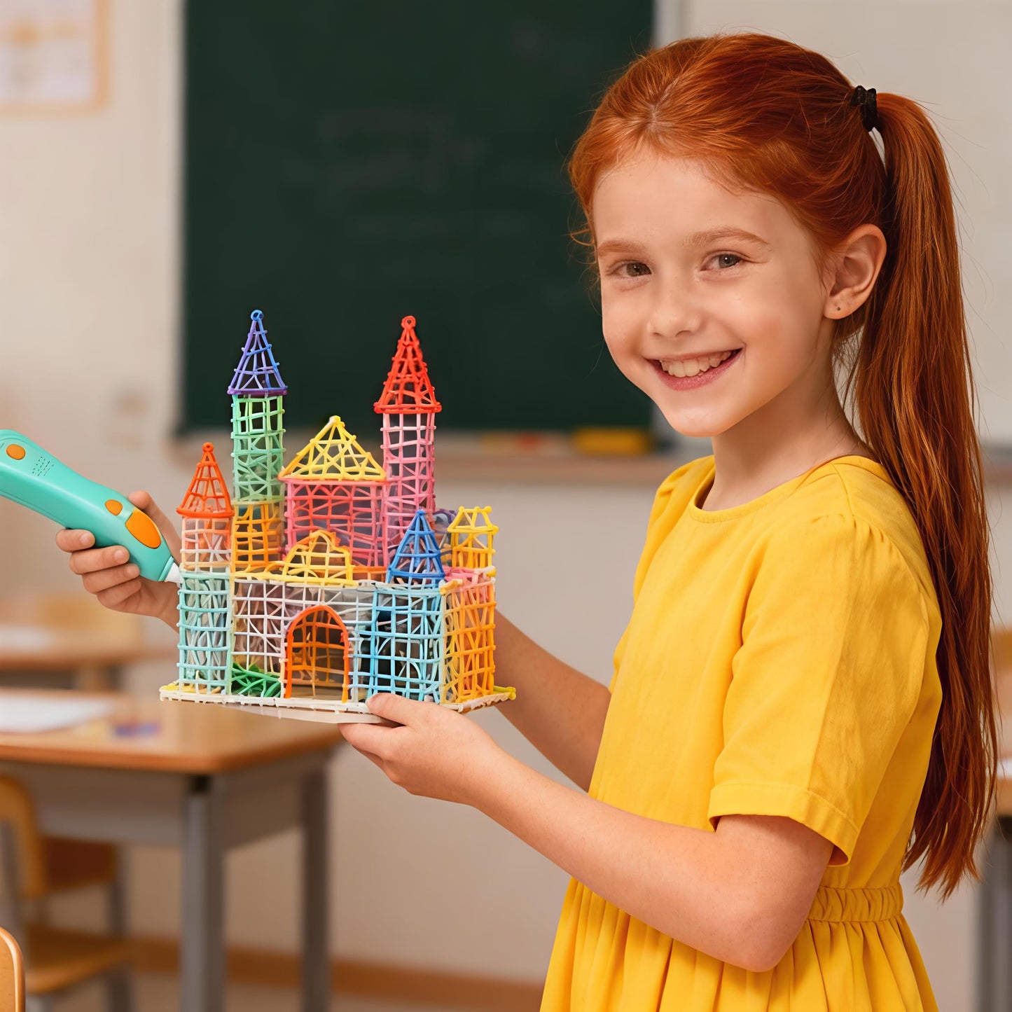 Logiim 32 Colors PCL 2.5mm 3D Pen Filament Refill Compatible with 3Doodler Start+, Low Temperature Filament, 15 cm x 5 pcs Total 2400cm, Safe & Easy-Use Refill 160Pcs