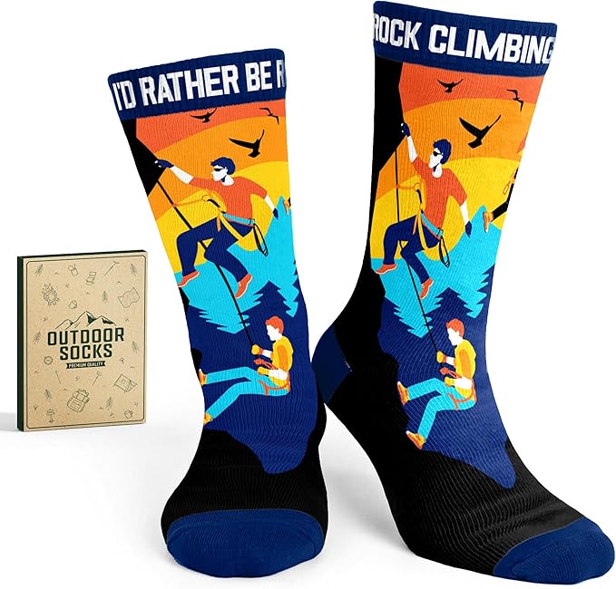 Rock Climbing Gifts - Innovative Rock Climbing Socks, Ideal Gift for Climbers, Unique Gifts for Men, Enhancing Climb Exper...