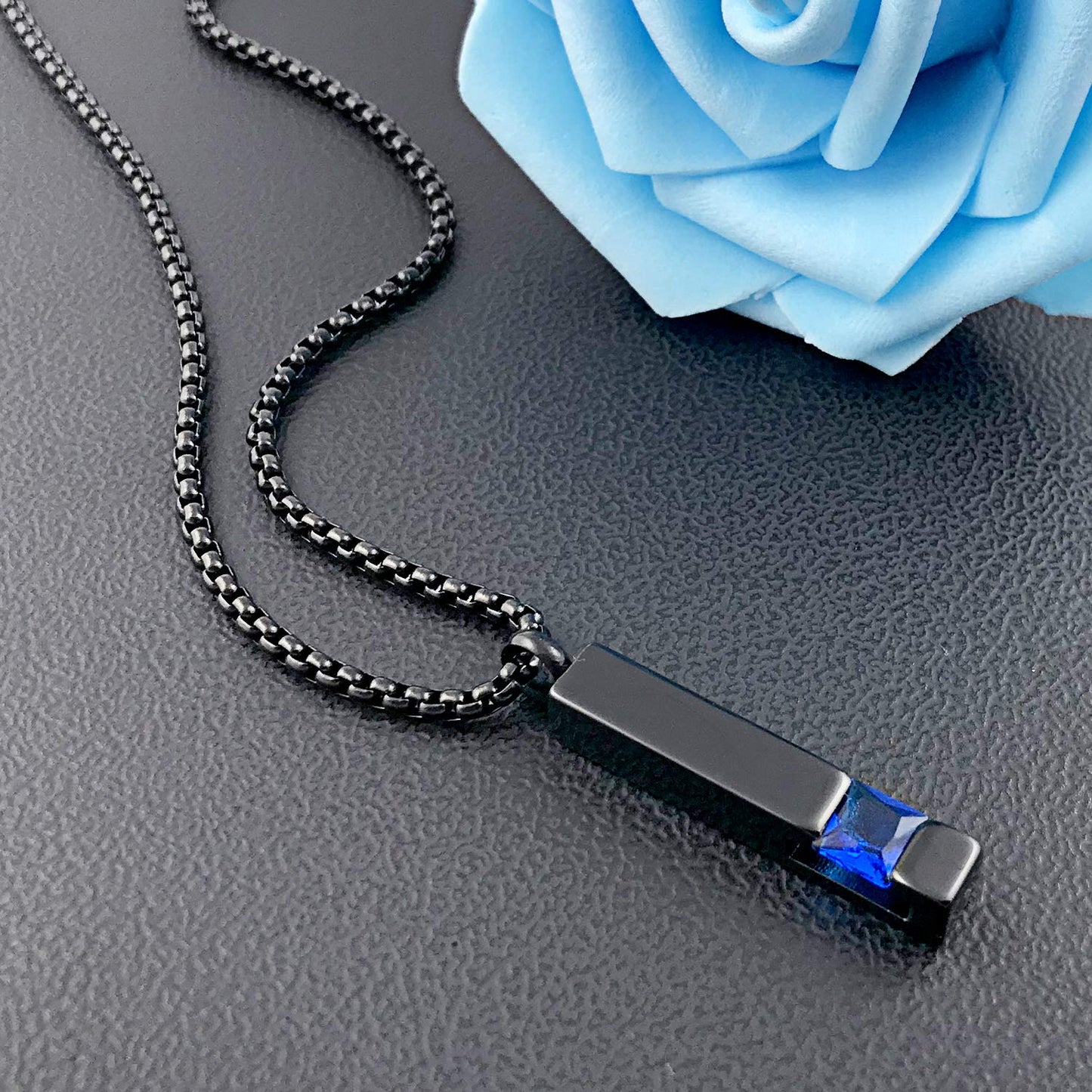 YOUFENG Urn Necklaces for Ashes Birthstone Cube Urns for Human Ashes Memorial Cremation Urn Locket Keepsake Ashes Jewelry (Septe