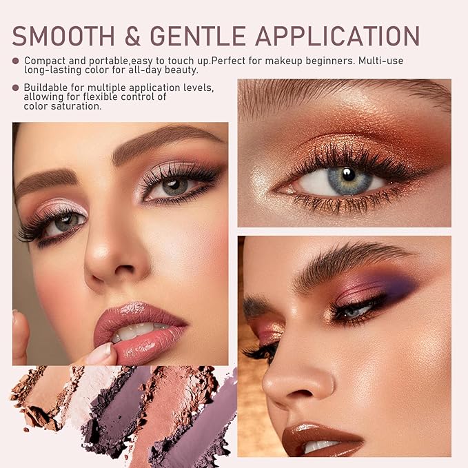 2Pcs Perfect Color Duo-Shadow Liner 2-in-1 Eyeliner & Eyeshadow, Effortless Smoky or Natural Eye Makeup, Waterproof & Smudge-Proof Shadow Liner Duo (B)