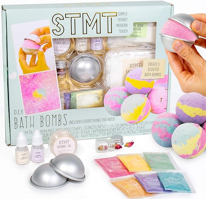 STMT D.I.Y. Bath Bomb Kit, STMT Kits for Girls, Bath Bomb Mold, Spa Kit for Kids, Bath Crumbles, Ages - 6+, 1 Count (Pack ...