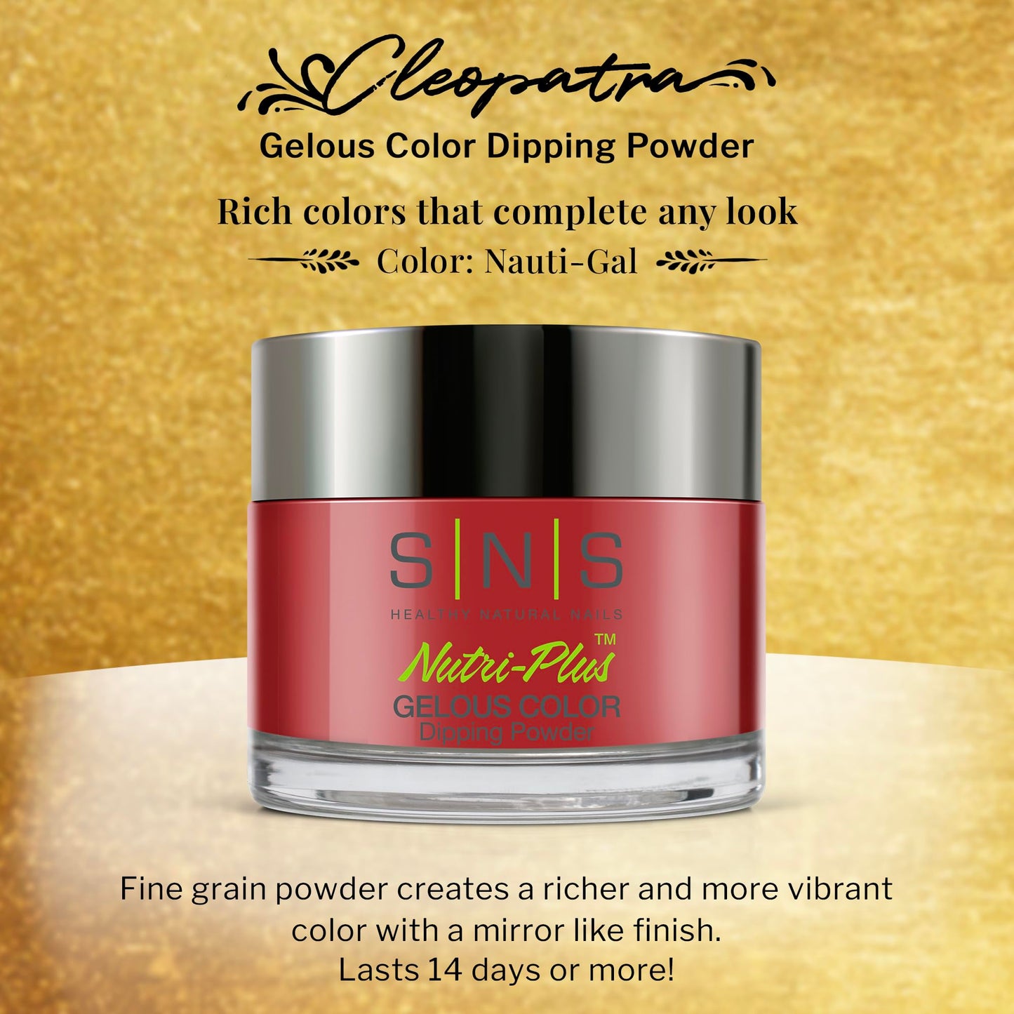 SNS Nails Dipping Powder - Cleopatra Collection - CT04 - Nauti-Gal - 1OZ