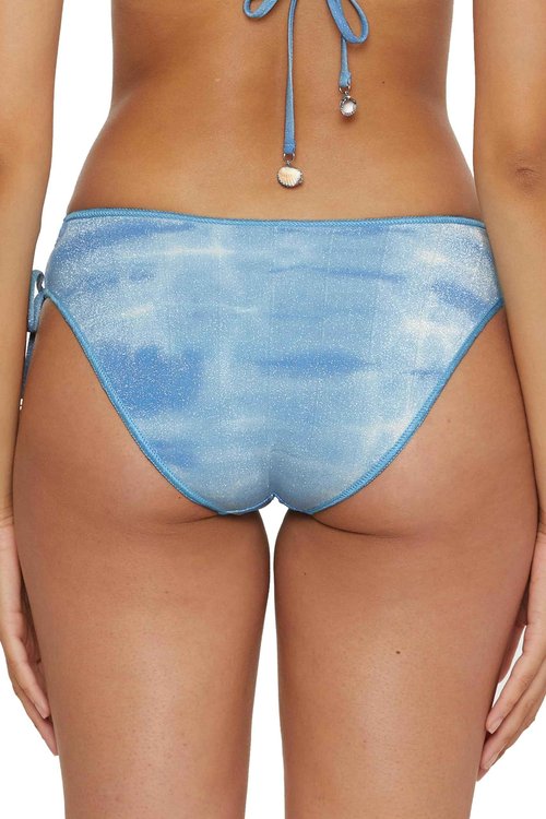 Becca by Rebecca Virtue Women's Standard Washed Away Hipster Bikini Bottom, Cheeky Coverage, Swimwear Separates, Ice Blue