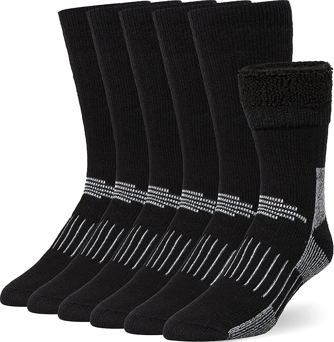 Buttons & Pleats Premium Merino Wool Hiking Socks Outdoor Trail Crew Socks