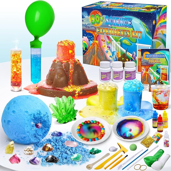 UNGLINGA 50+ Science Lab Experiments Kit for Kids, STEM Activities Educational Scientist Toys Gifts for Boys Girls Chemist...