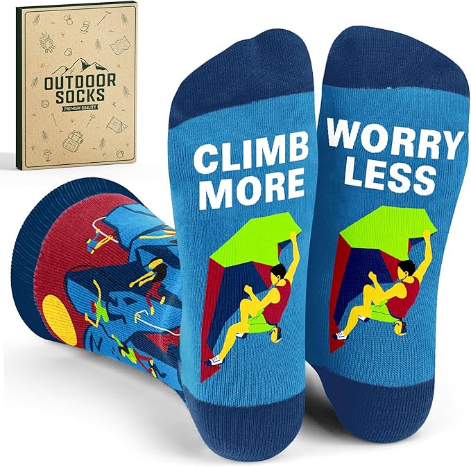 Rock Climbing Gifts - Innovative Rock Climbing Socks, Ideal Gift for Climbers, Unique Gifts for Men, Enhancing Climb Exper...