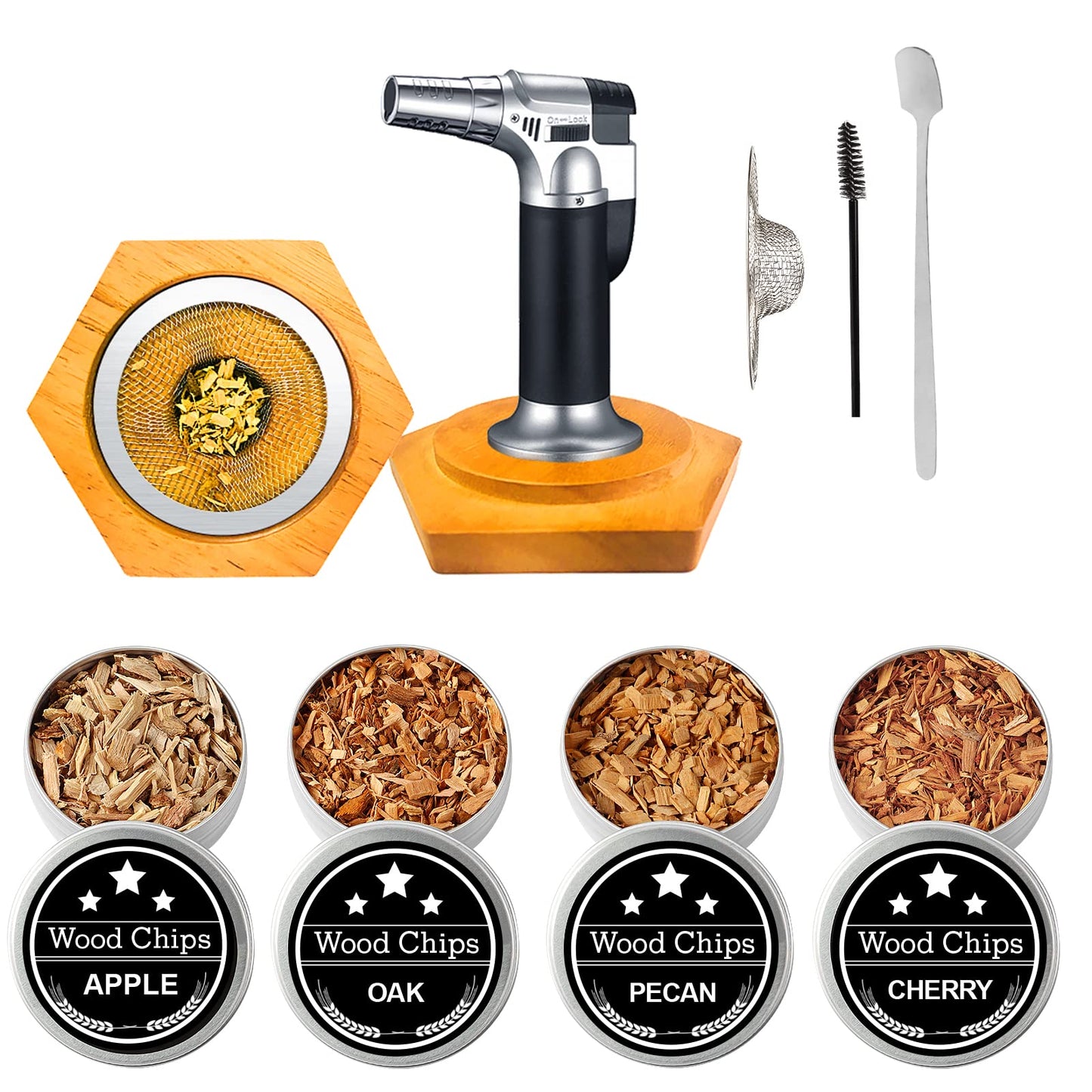 WEICHA Bourbon Whiskey Gifts for Men Dad - Cocktail Smoker Kit with Torch, Birthday Anniversary Unique Gifts for Dad Boyfriend Husband Grandpa, Smoked Bourbon Kit, Mens Gifts Ideas