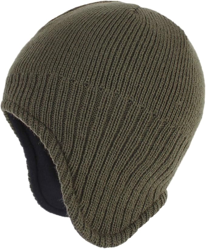Connectyle Men's Knit Winter Hat with Ear Flaps Fleece Lined Beanie Warm Knitted Skull Cap Beanies Watch Hat