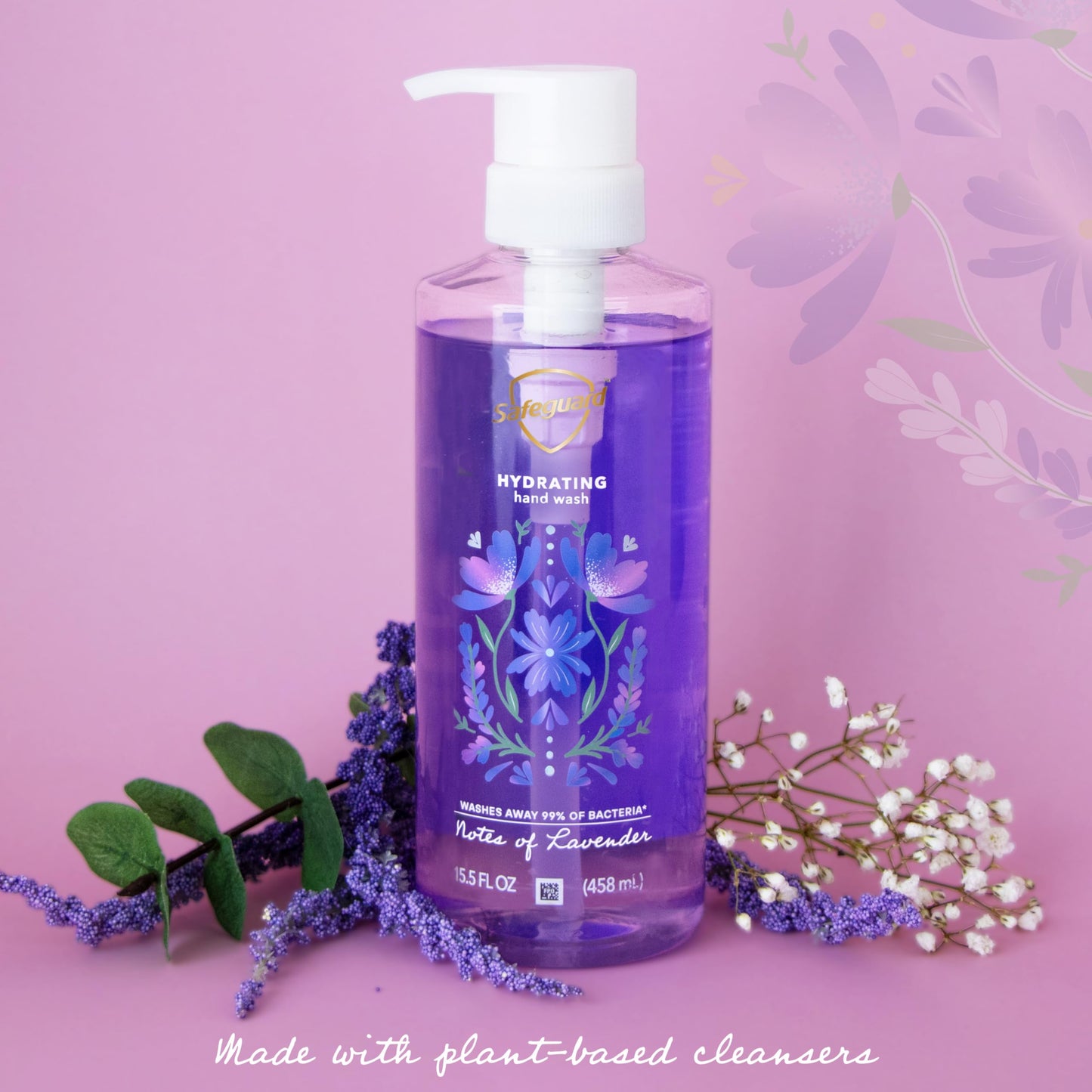 Safeguard Liquid Hand Soap, Micellar Deep Cleansing, Washes Away 99% Bacteria, Made with Natural Moisturizers, Enriched with Ski