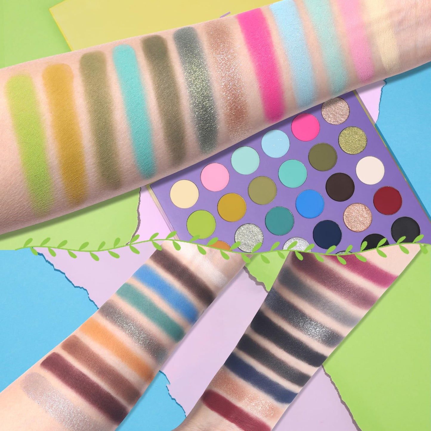 UCANBE 30 Colors Eyeshadow Makeup Palette - MACARON & Deep Neutral Tones - Matte Glitter Finishes - Highly Pigmented, Long-Lasti