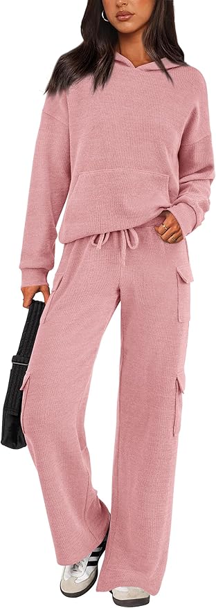 PRETTYGARDEN 2 Piece Sets for Women Fall 2026 Sweatsuits Outfits Lounge Matching Hoodie Set Travel Track Suits Winter Clothes