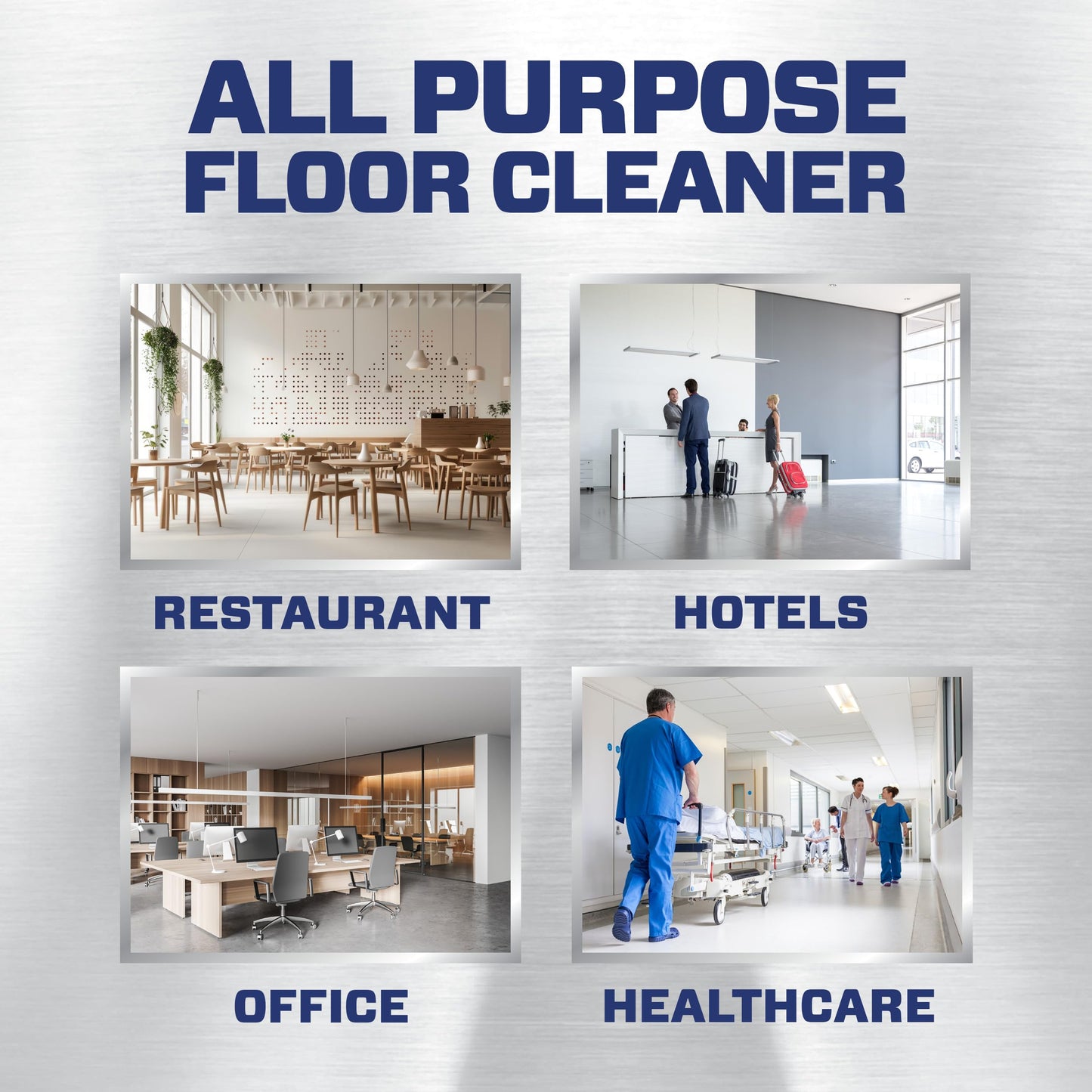 Mr. Clean Professional Bulk Liquid Concentrate Finished Floor Cleaner for Hardwood, Tile or Terrazo Floors, Commercial Use, 1 Gallon (Case of 3)