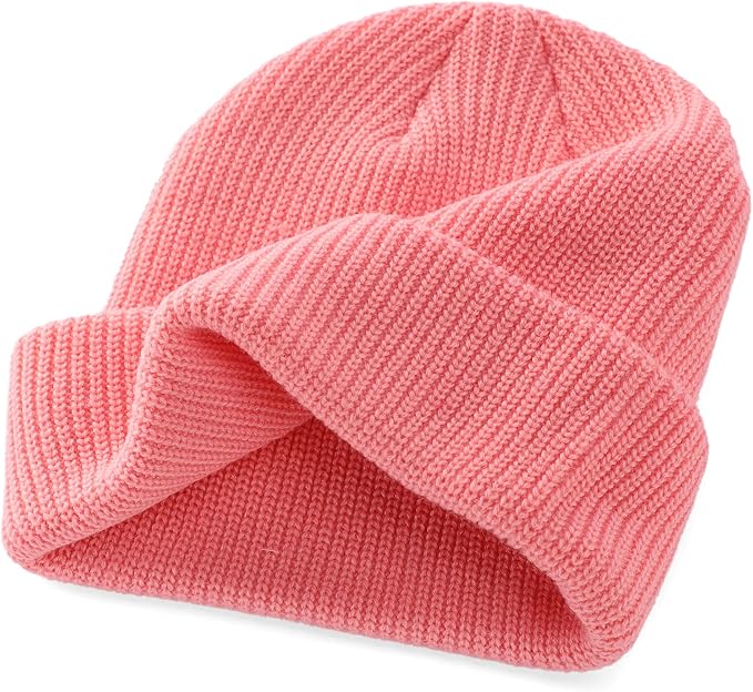 Connectyle Classic Double Layer Knit Beanie Hat Warm Thick Acrylic Winter Hats Daily Cuffed Beanies Watch Hat for Men Women