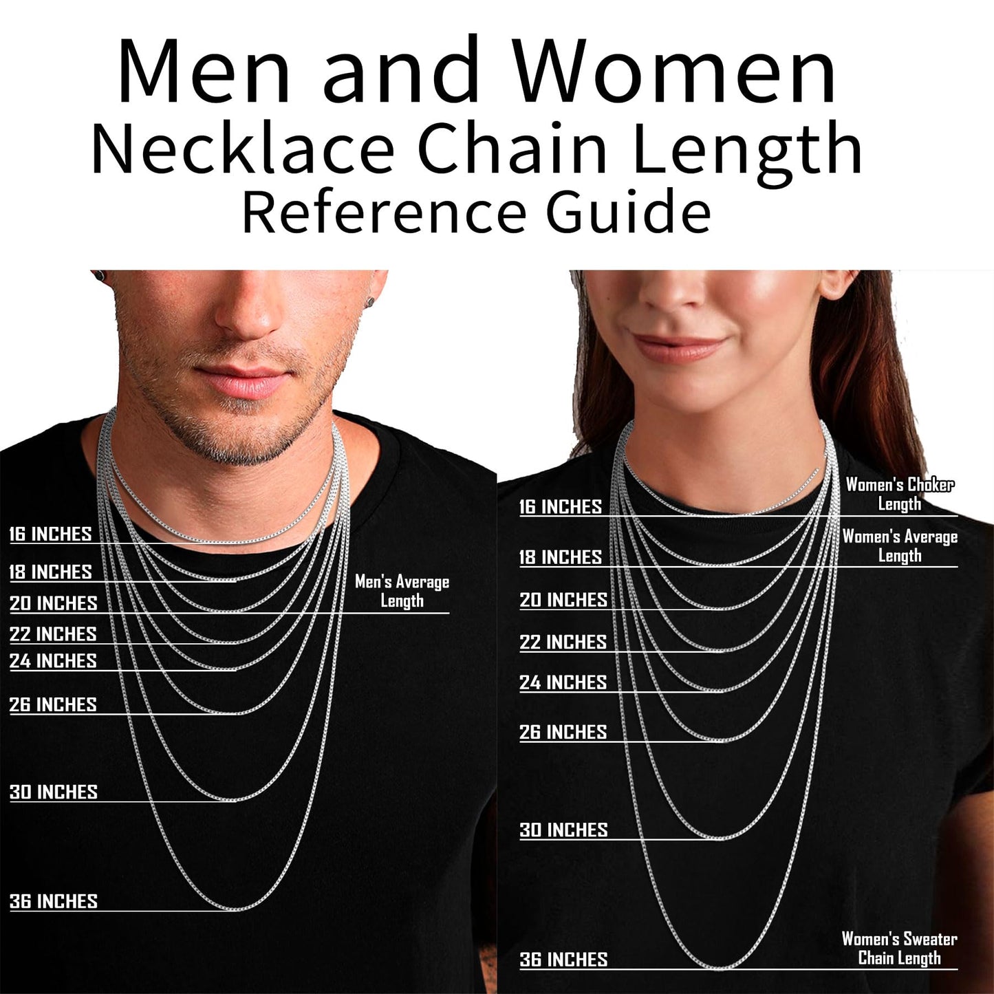 ASHINE Sterling Silver Chain Silver Chain Necklace for Women Chain Necklaces for Women Silver Chain Charm Jewelry Chain Long Nec