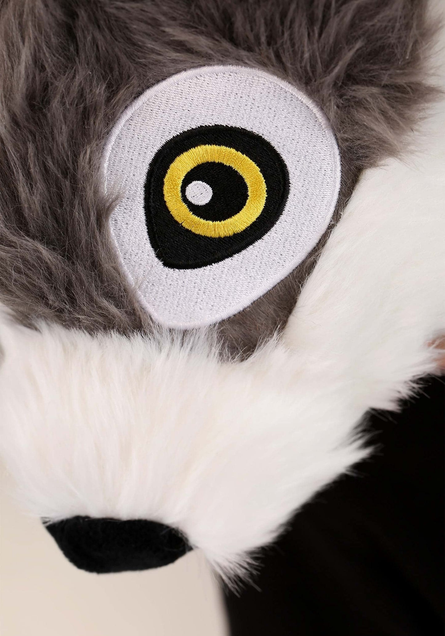 elope Soft Wolf Headband & Tail - Velour Fabric with Faux Fur, Sculpted Ears and Muzzle,