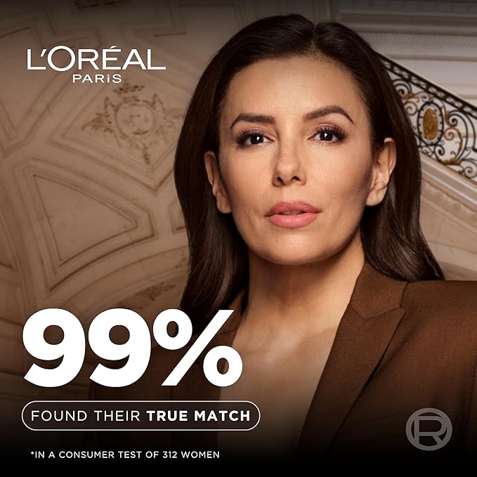 L'Oreal Paris True Match Super-Blendable Foundation, Medium Coverage Liquid Foundation Makeup, W2, Light, 1 Fl Oz