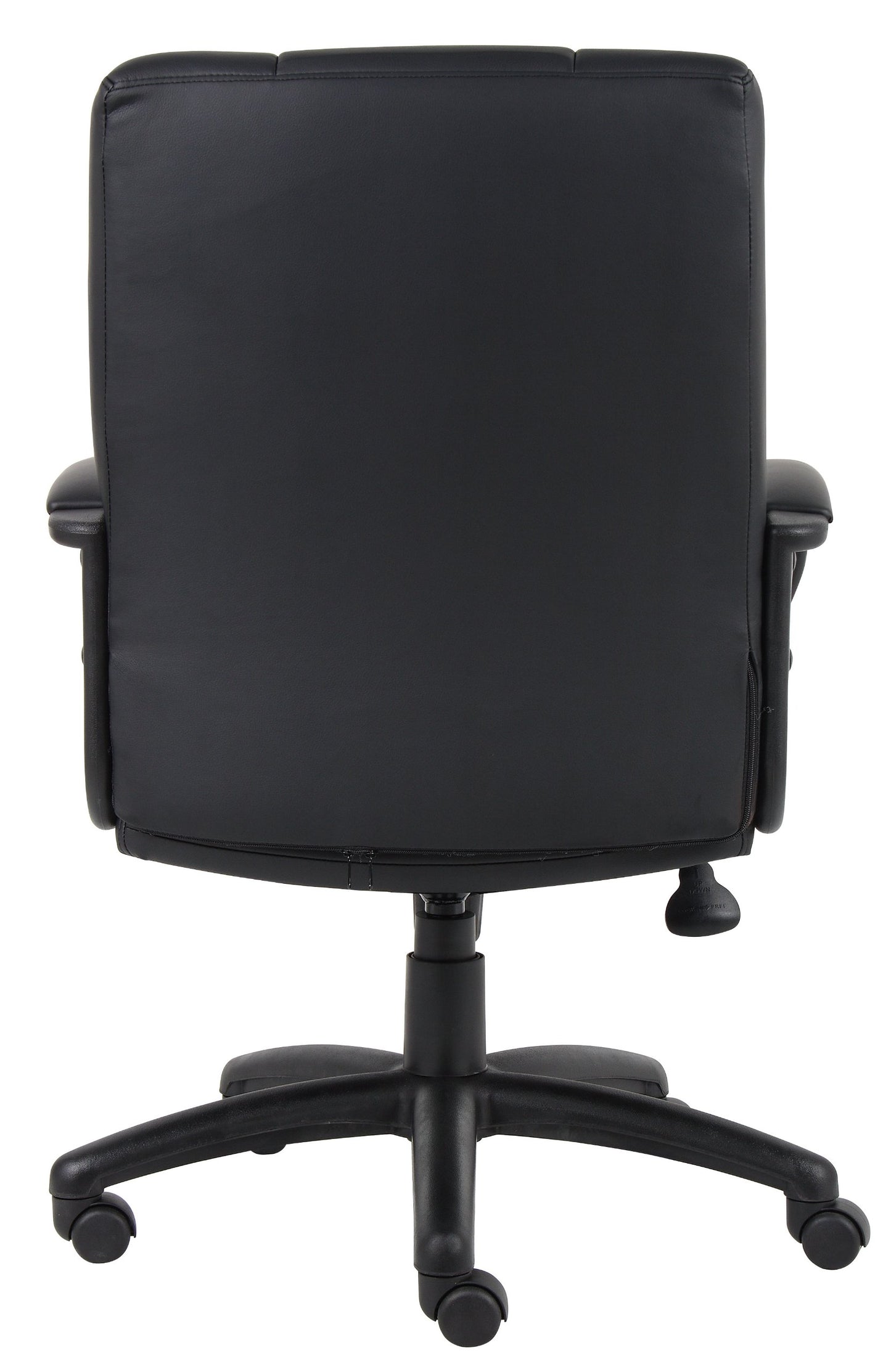 Boss Office Products Caressoft Executive Mid Back Chair in Black (B7906)