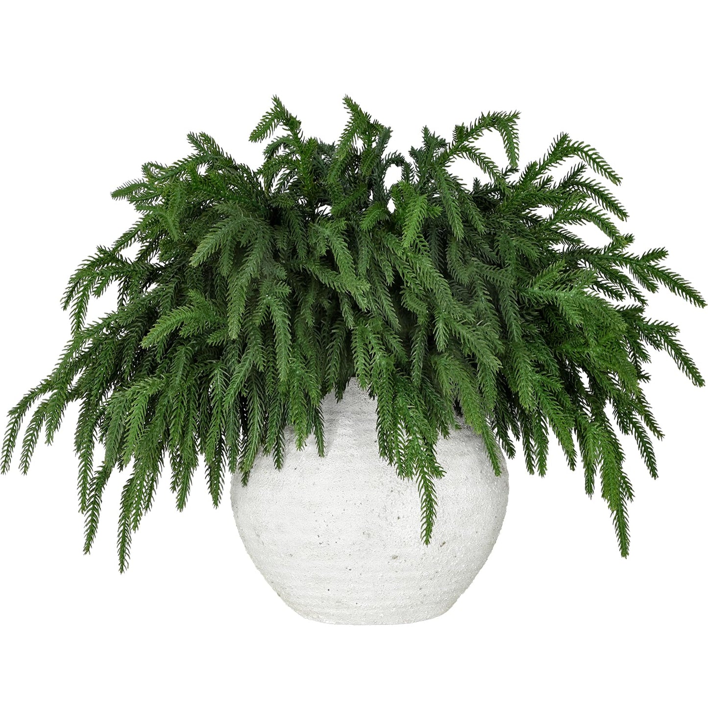 LZNPA 12 Pcs Realistic Christmas Pine Branches Natural Droopy Soft Bendable Artificial Pine Stems Picks Lifelike Greenery Stems for Vases Cedar Wreaths Garland Outdoor Indoor Christmas Decorations