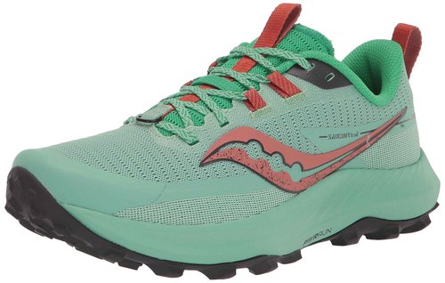 Saucony Women's Peregrine 13 Trail Running Shoe, Sprig/Canopy, 6.5