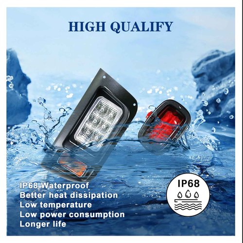 Golf Cart Club Car DS LED Light | LED Headlights & LED Tail Lights For Club Car DS Gas & Electric golf carts (1993 & up) 12V