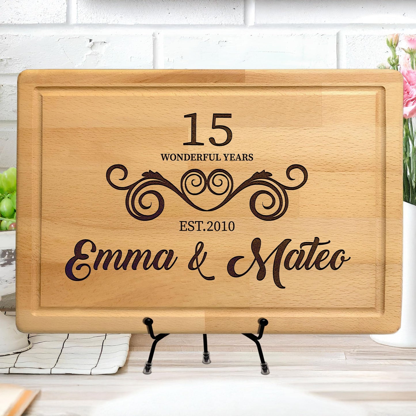 Wedding Gift for Couple 2025, Custom Cutting Boards, Couples Birthday Gifts, Romantic Valentines Gift For Wife, Anniversary, Bridal Shower, Housewarming, New Home and Engagement