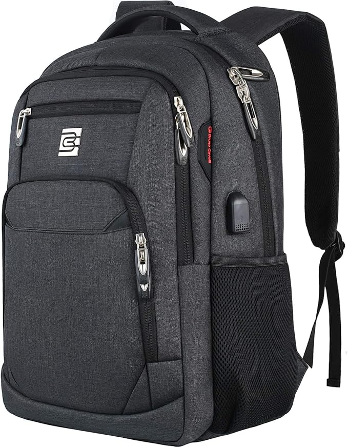Laptop Backpack,Business Travel Anti Theft Slim Durable Laptops Backpack with USB Charging Port,Water Resistant College Co...
