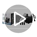 PULACO Large Flow: 800GPH（3000L/H）Submersible Pump with 6.5 ft Tubing, 45Watt Durable Fountain Water Pump With 4 Nozzles F...