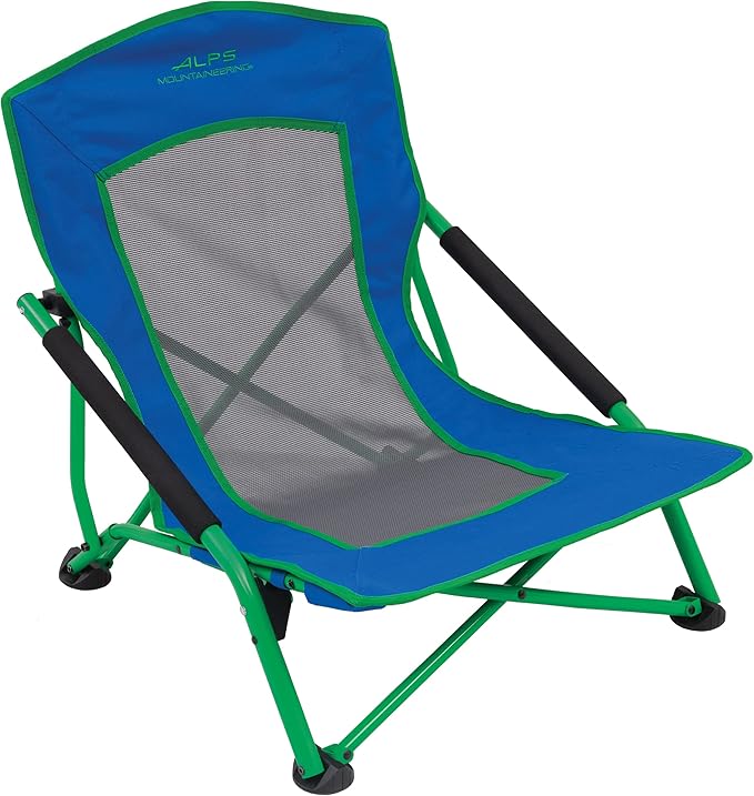 ALPS Mountaineering Rendezvous Low Camping Chairs for Adults with Arms, Cool Mesh Center, Powder Coated Steel Frame, Compa...