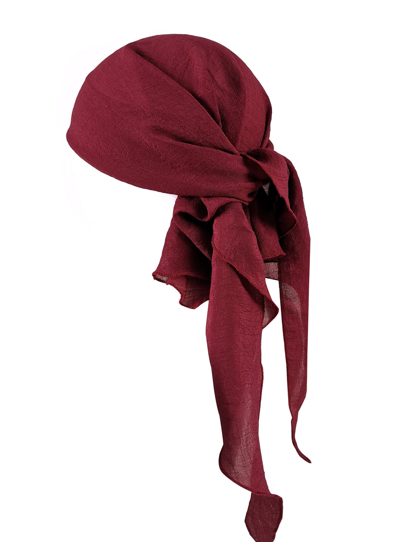 Mayerilby Halloween Pirate Cosplay Men Women Pirate Head Scarf Hat Accessories Pirate Bandana Headband Pirate Waist Belt(Fullset,Dark Red)
