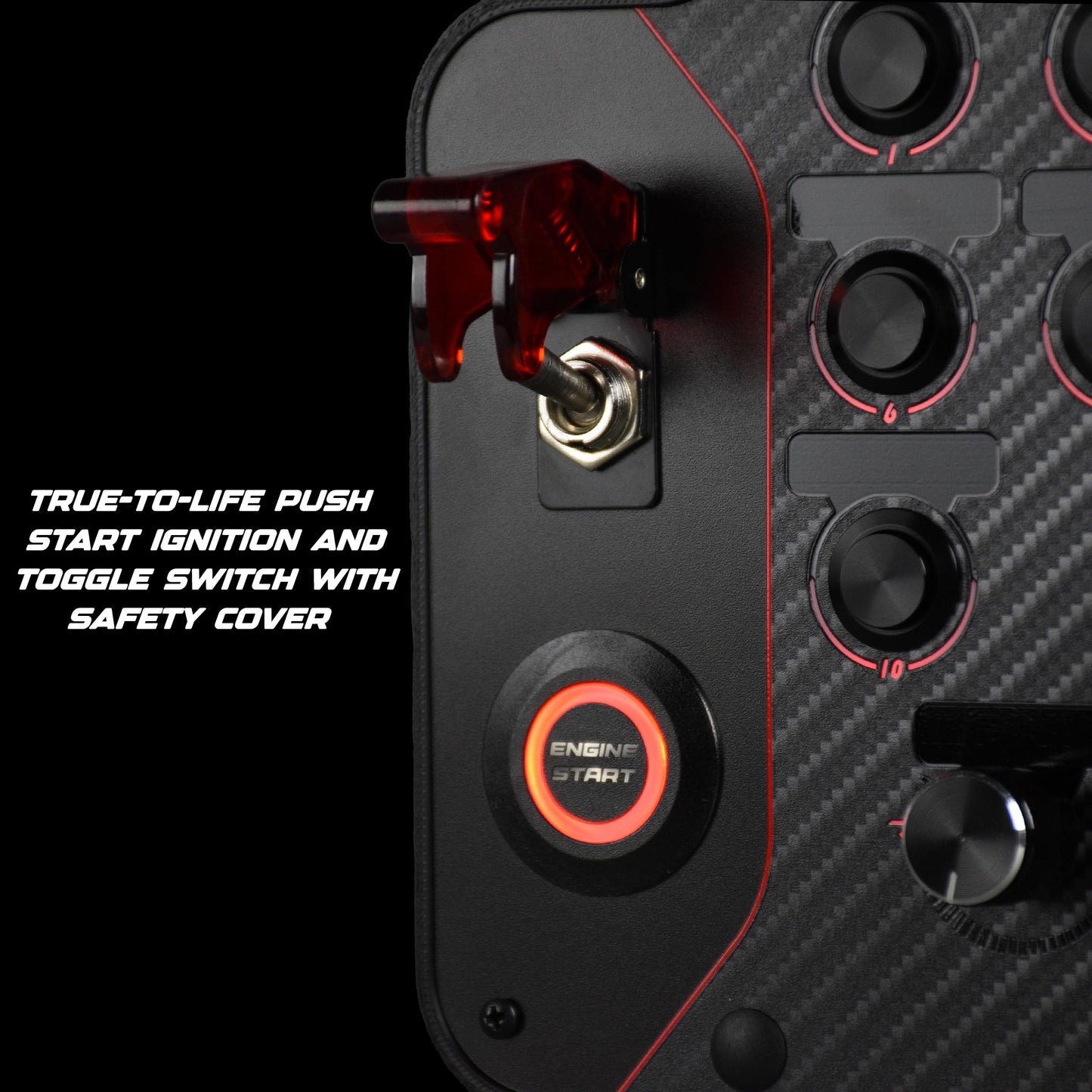 SIM-PANEL PC Sim Racing Gen 2 Button Box (Horizontal Layout)