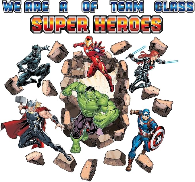 Eureka Marvel Bulletin Board Set, 27 Pieces (EU-847043)