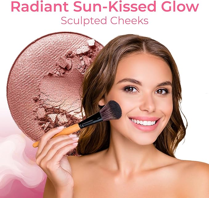 TIMELESS LOOK KIT (WARM Neutral Shade- Most Popular) Full Size Mineral Makeup Set Matte Foundation Bare Face Sheer Powder Cover