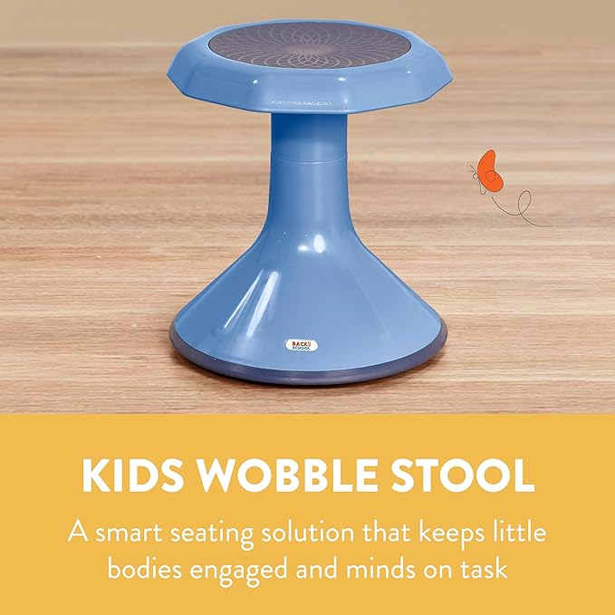 Back2School Express Wobble Stool, 15", Flexible Seating, Powder Blue
