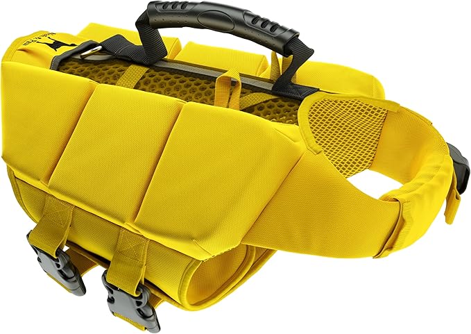 NOAH & PAW Dog Life Jacket, Human Standards Lifejacket Design, Dog Life Vest for Swimming and Boating, 3X Foam Support for...