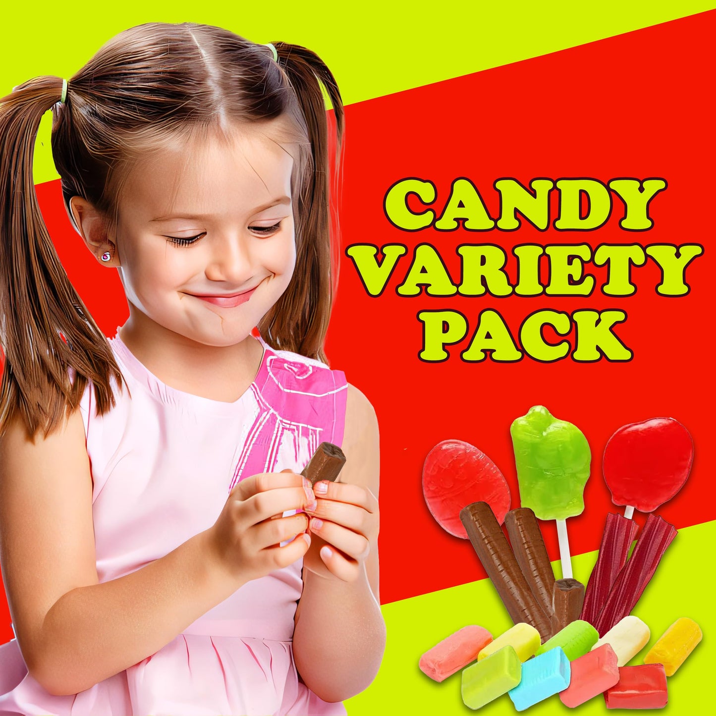 Bulk Candy Variety Pack, 4.5 Lbs Assortment Mix, Includes Twizzles, Assorted Tootsee Roll, Jolli Rancher, Individually Wrapped for Kids Birthdays, Party Favors and Candy Bowl