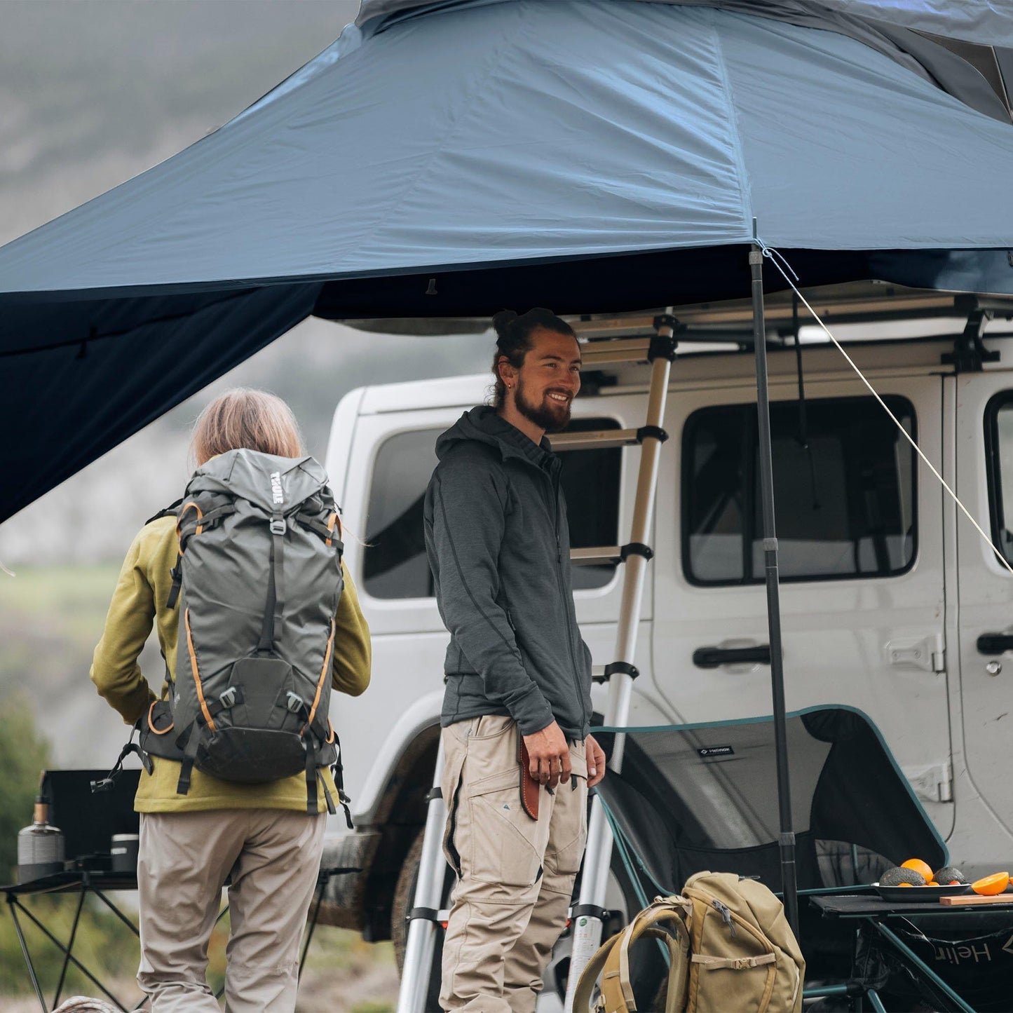 Thule Approach Awning for Size Large Approach Rooftop Tent New - Adjustable Height - Water-Resistant Polyester - Easy to Install