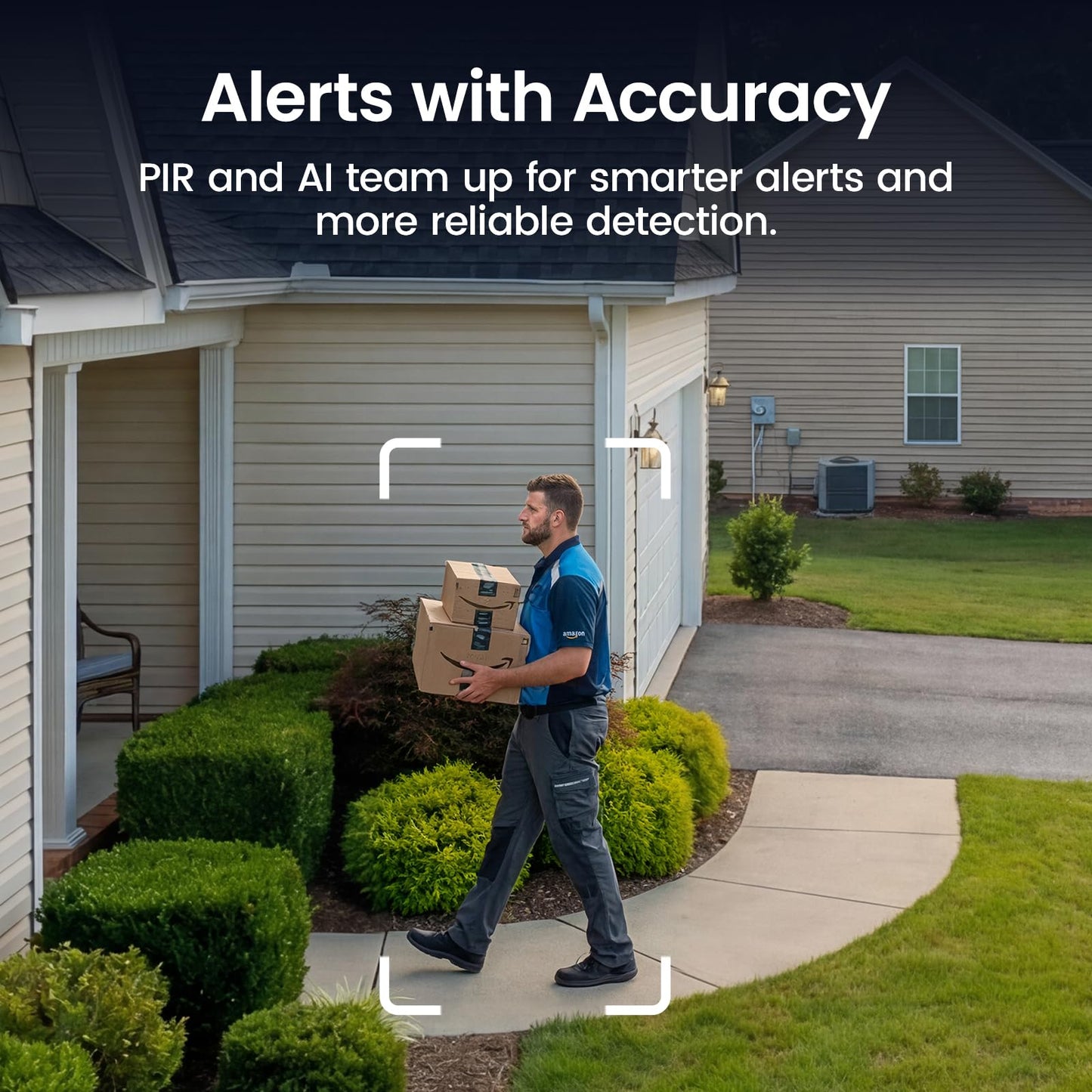 aosu Solar Security Cameras Wireless Outdoor Home System, True 2K HD, Cross-Camera Tracking, PIR + AI Human Detection, Color Night Vision, Local Storage, No Subscription Required, 6-Cam-Kit