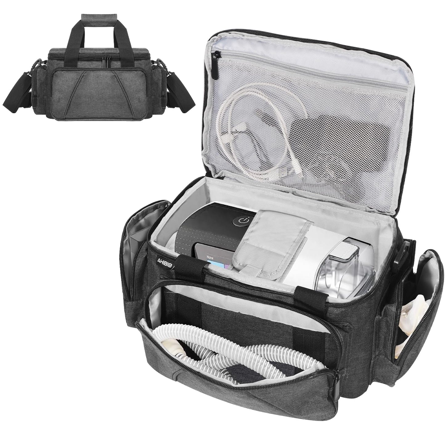Lightweight CPAP Travel Bag for ResMed AirSense 10/11, Philips DreamStation, 3B Medical Luna G3, Compact & Portable Carry Case for CPAP Machine Supplies and Accessories, TSA-Friendly (Bag Only)