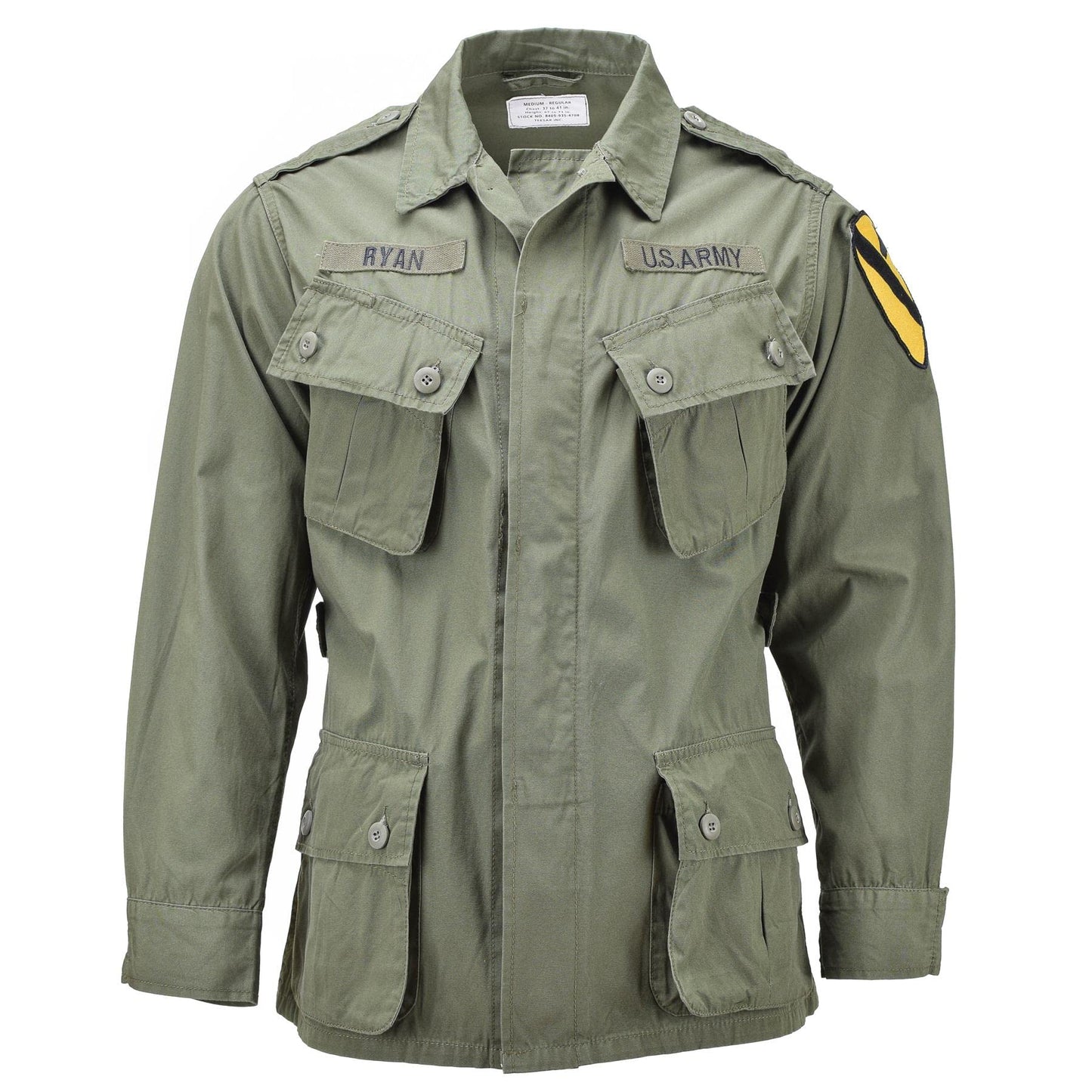 U.S. Military style Jacket Miltec Olive Drab M64 Vietnam jungle uniform lightweight military BDU (X-Large)