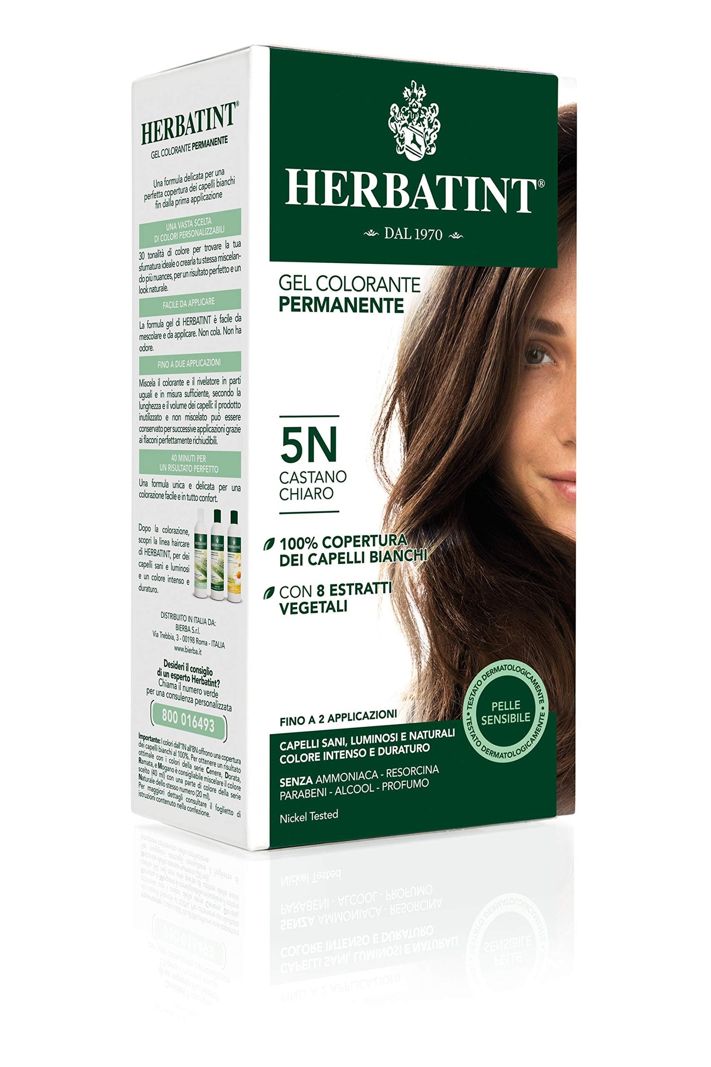 HERBATINT 5N Light Chestnut Hair Color, 4.56 FZ